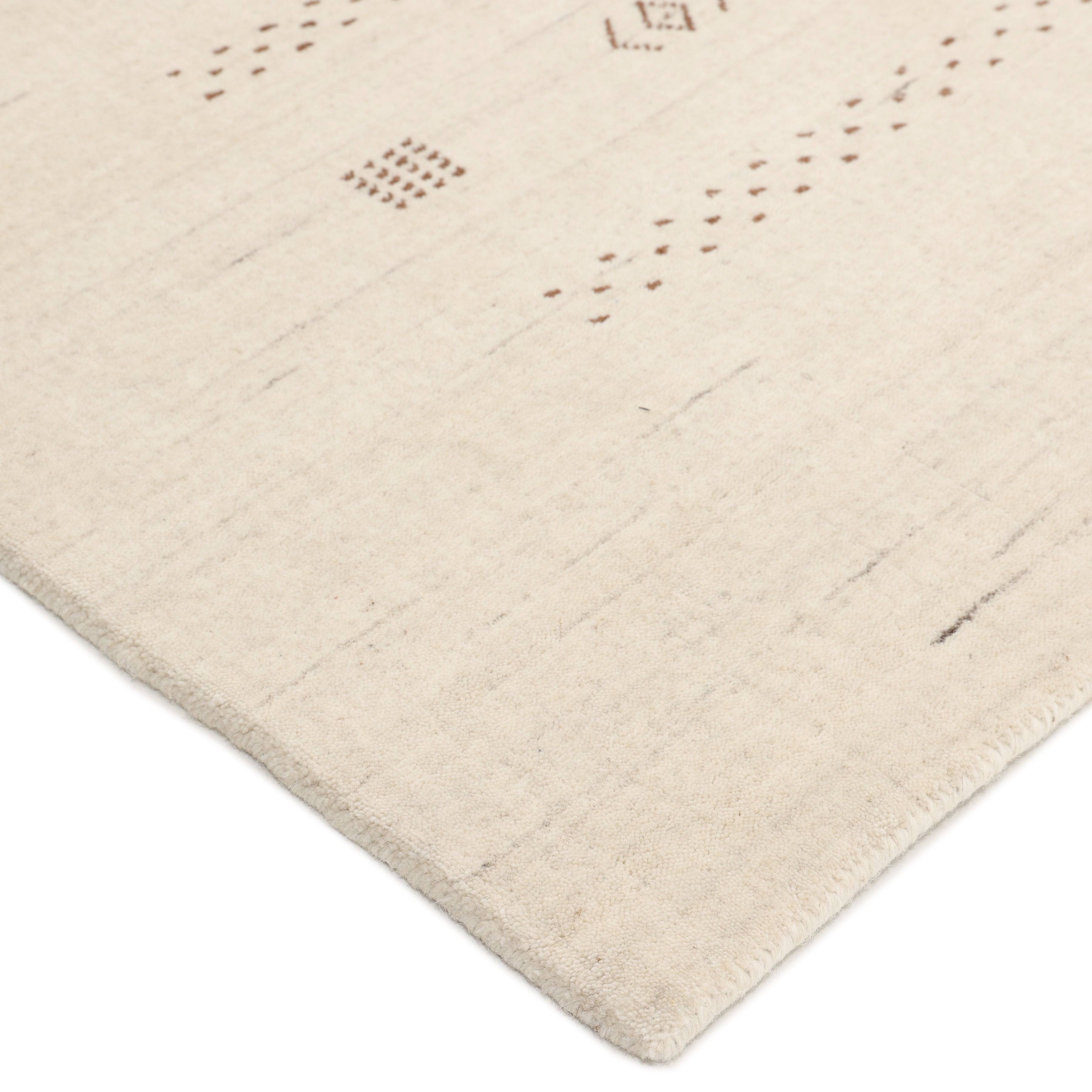 Boho Handmade Area Rug - Ivory