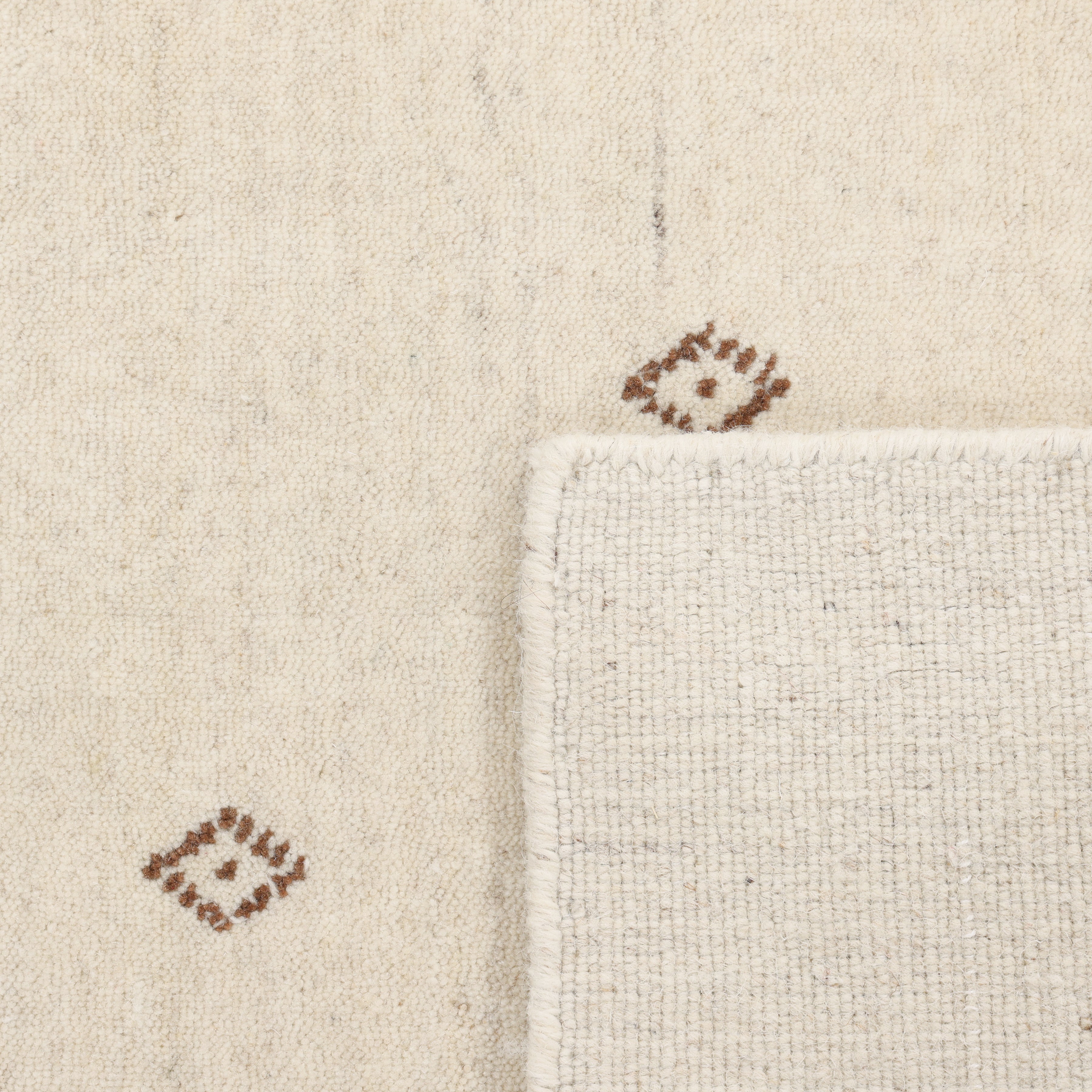 Boho Handmade Area Rug - Ivory