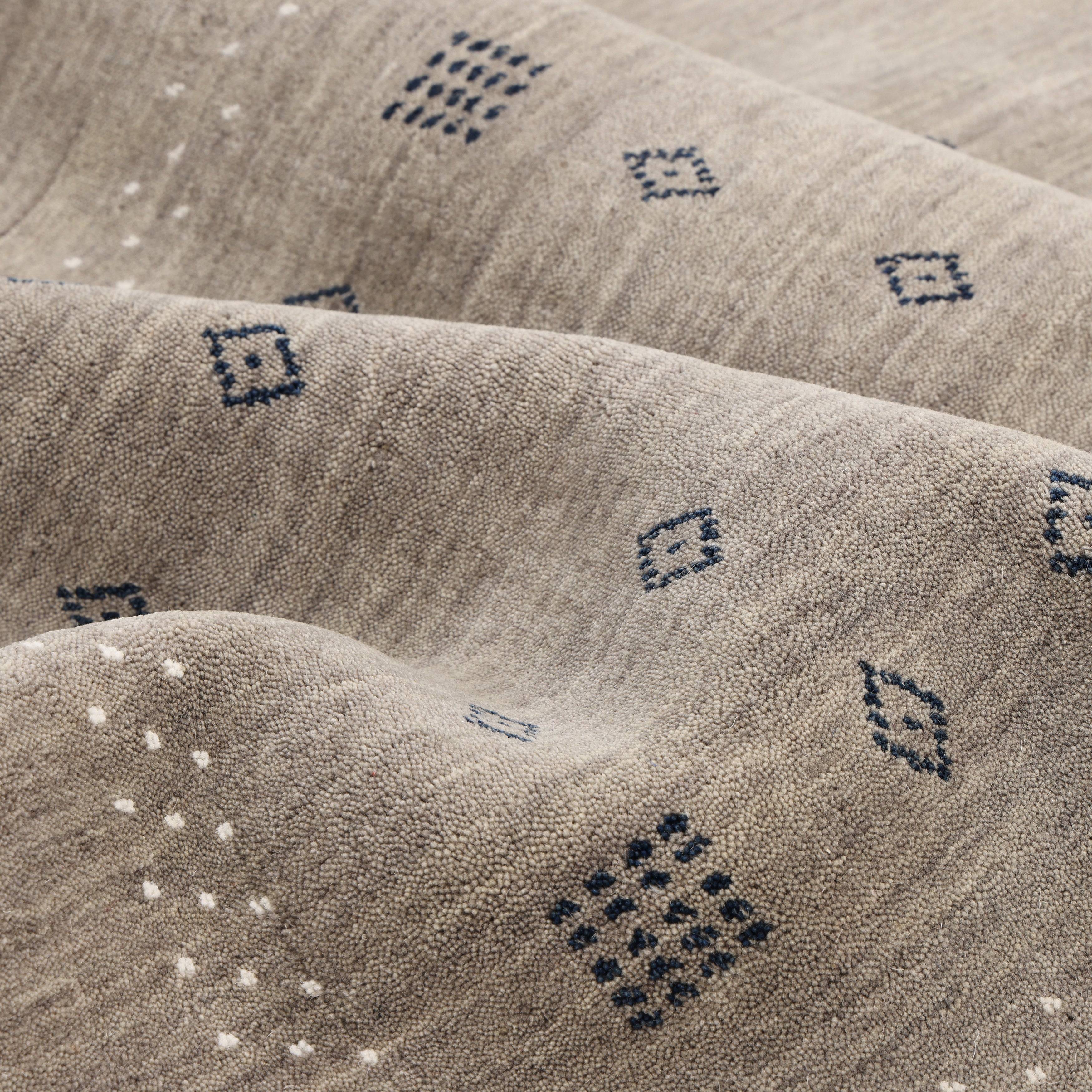 Boho Handmade Area Rug - Brown