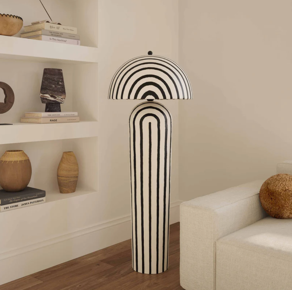 Striped Floor Lamp