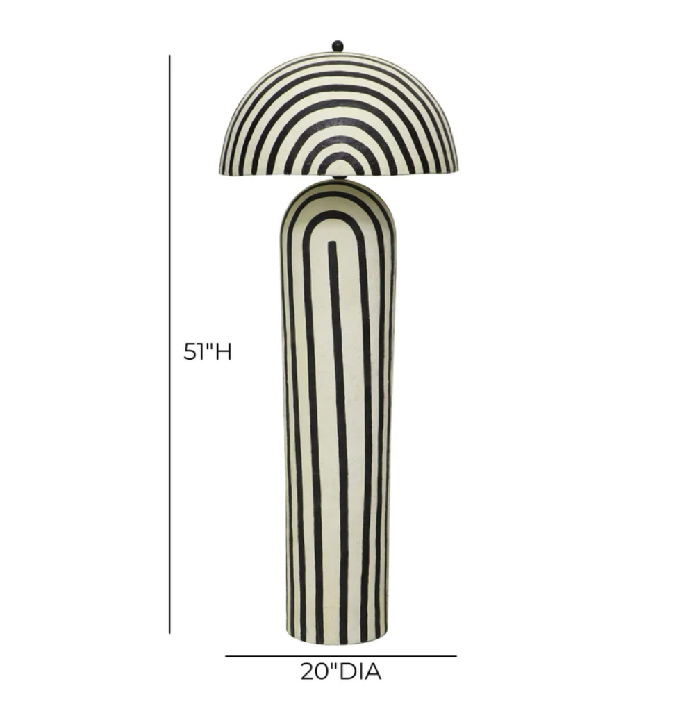 Striped Floor Lamp