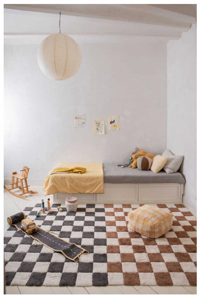 Checkered Washable Rug