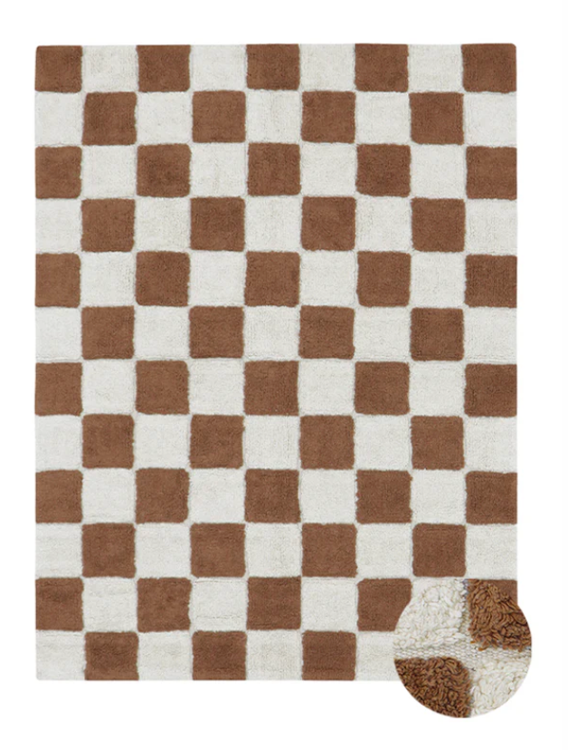 Checkered Washable Rug