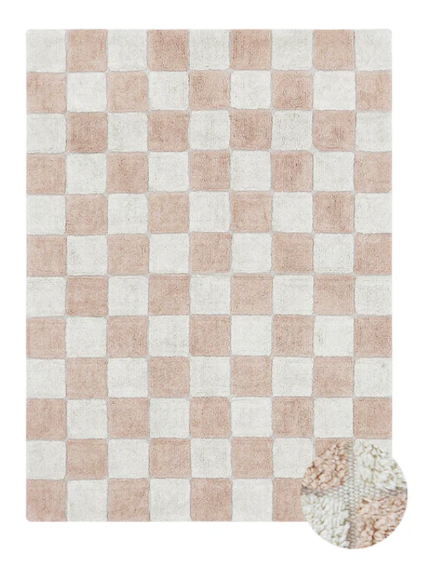 Checkered Washable Rug