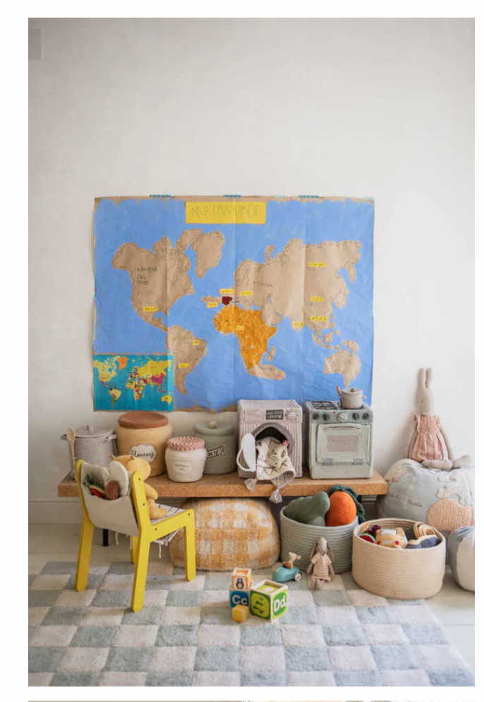 Checkered Washable Rug