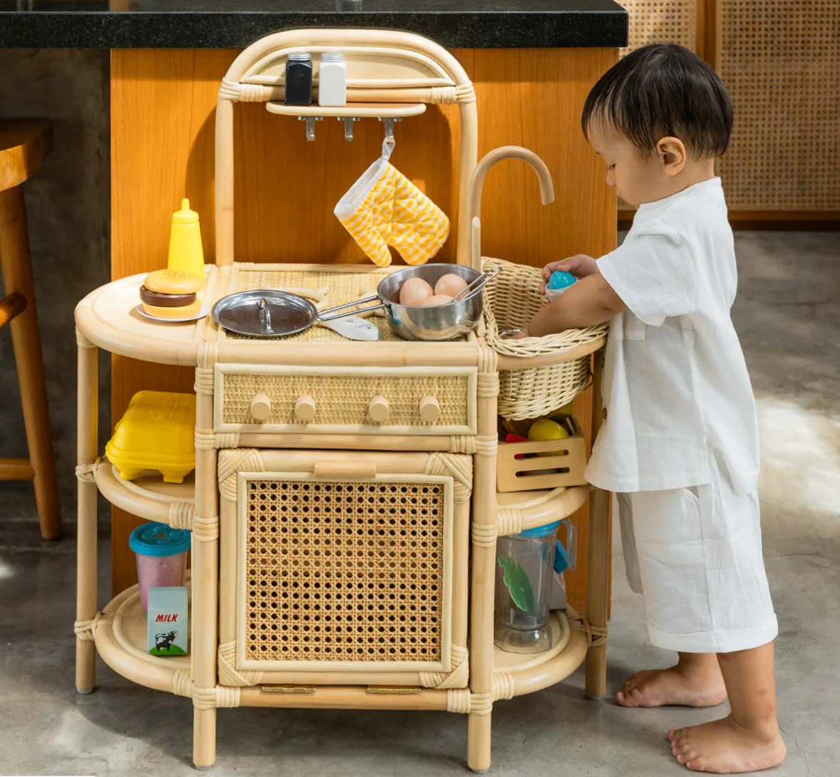 Rattan Play Kitchen