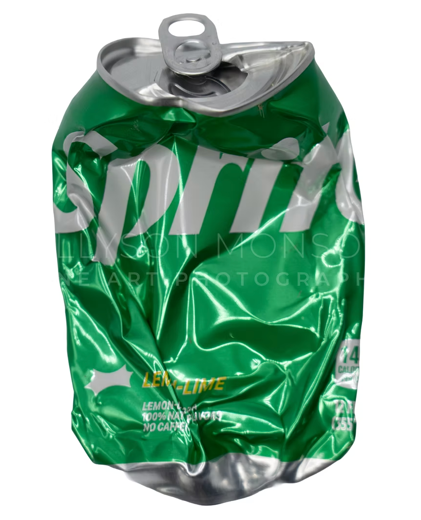 Fine Art Photography Print - Crushed Sprite Can