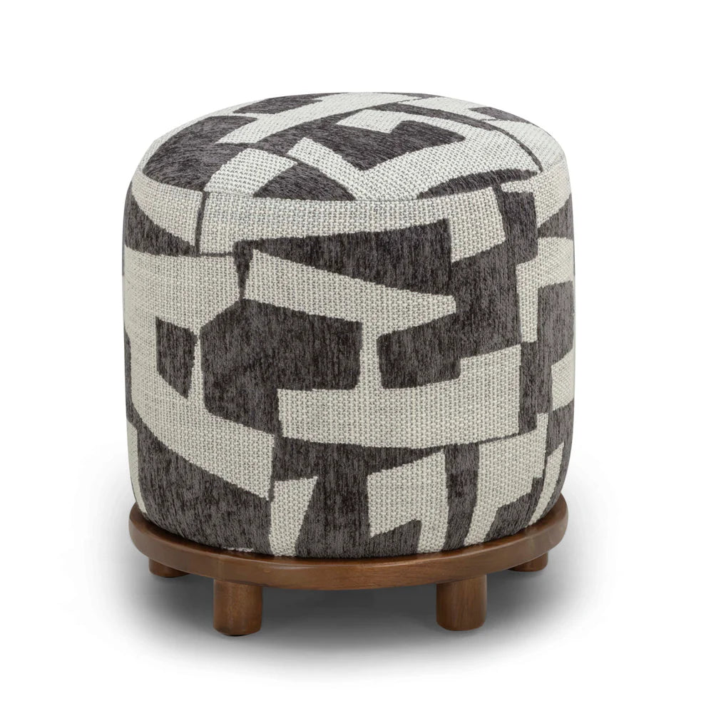 Bisou Jacquard Ottoman
