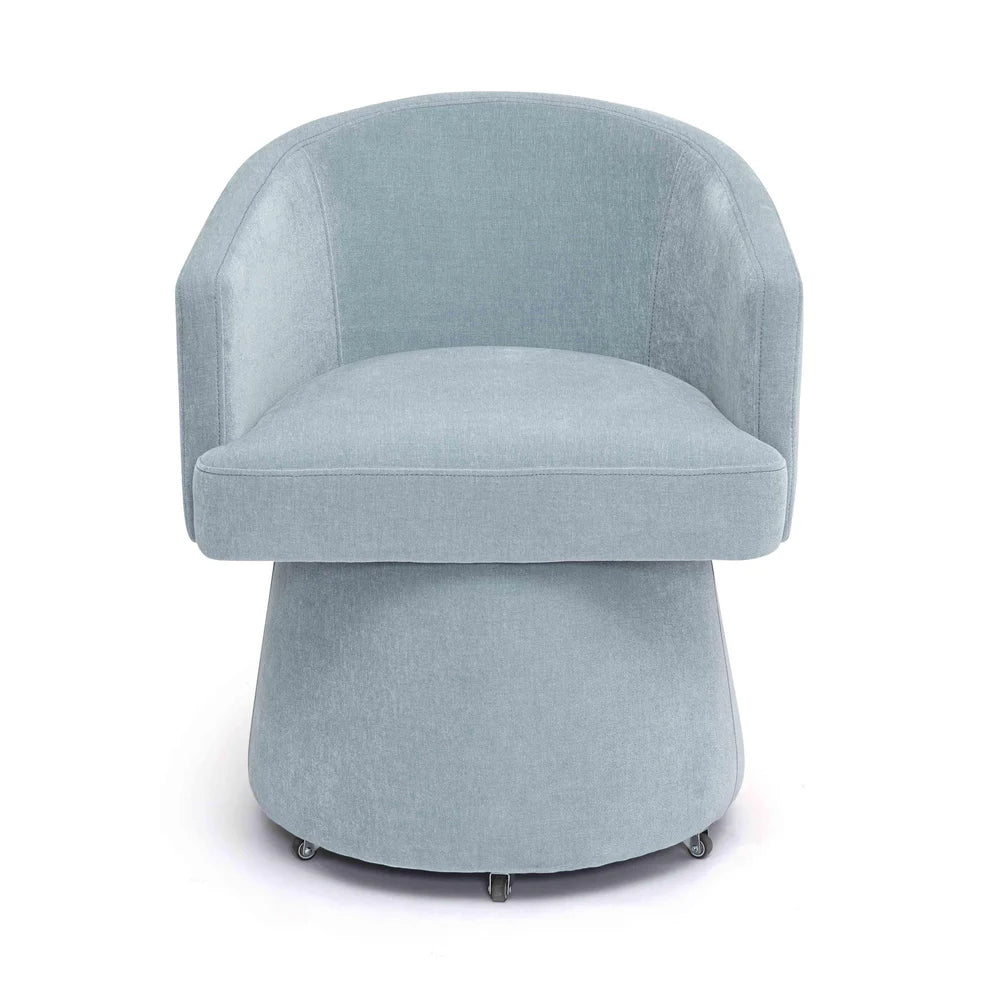 Kristen Chenille Rolling Desk Chair