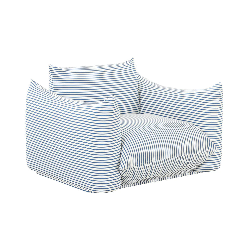 Saint Tropez Striped Stuffed Armchair