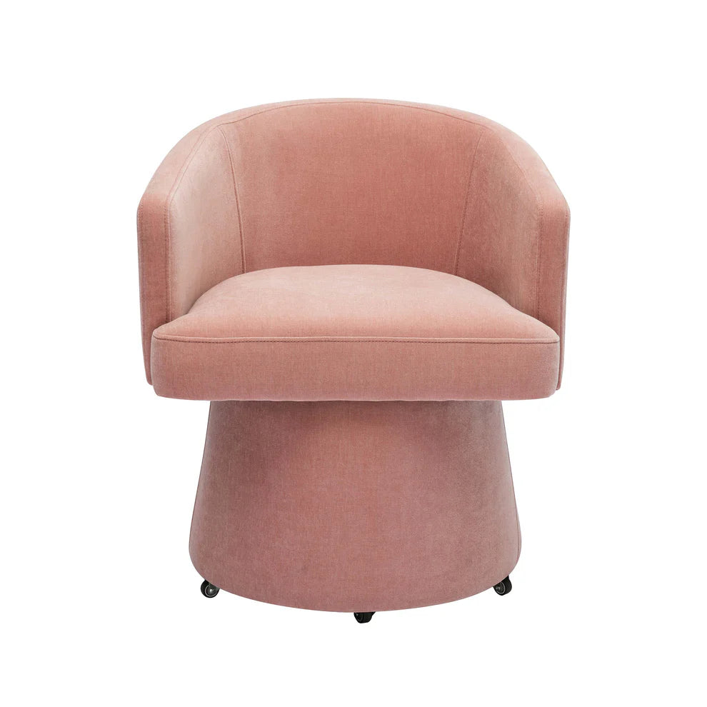 Kristen Chenille Rolling Desk Chair
