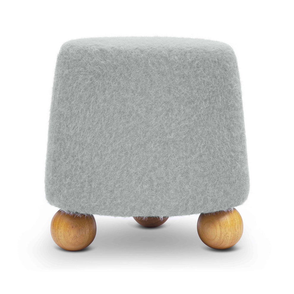Jaine Faux Mohair Stool