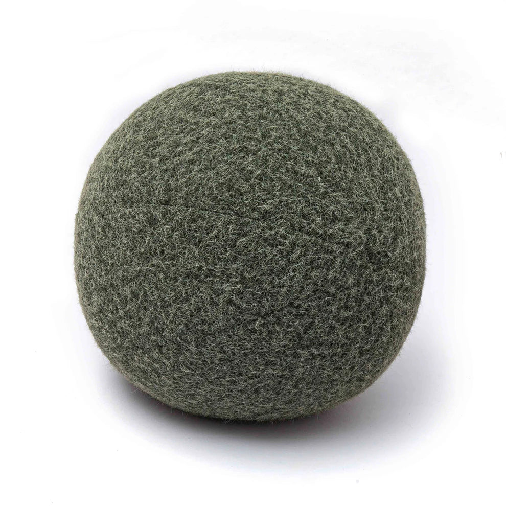 Boba Long Mohair Ball Throw Pillow
