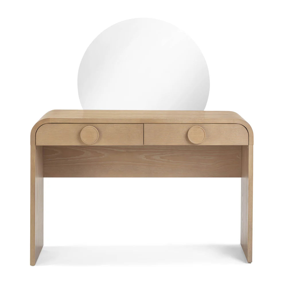 Moonrise Natural Ash Vanity Desk