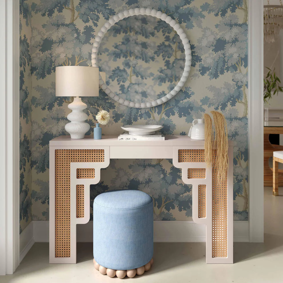 Dex Upcycled Performance Fabric Ottoman