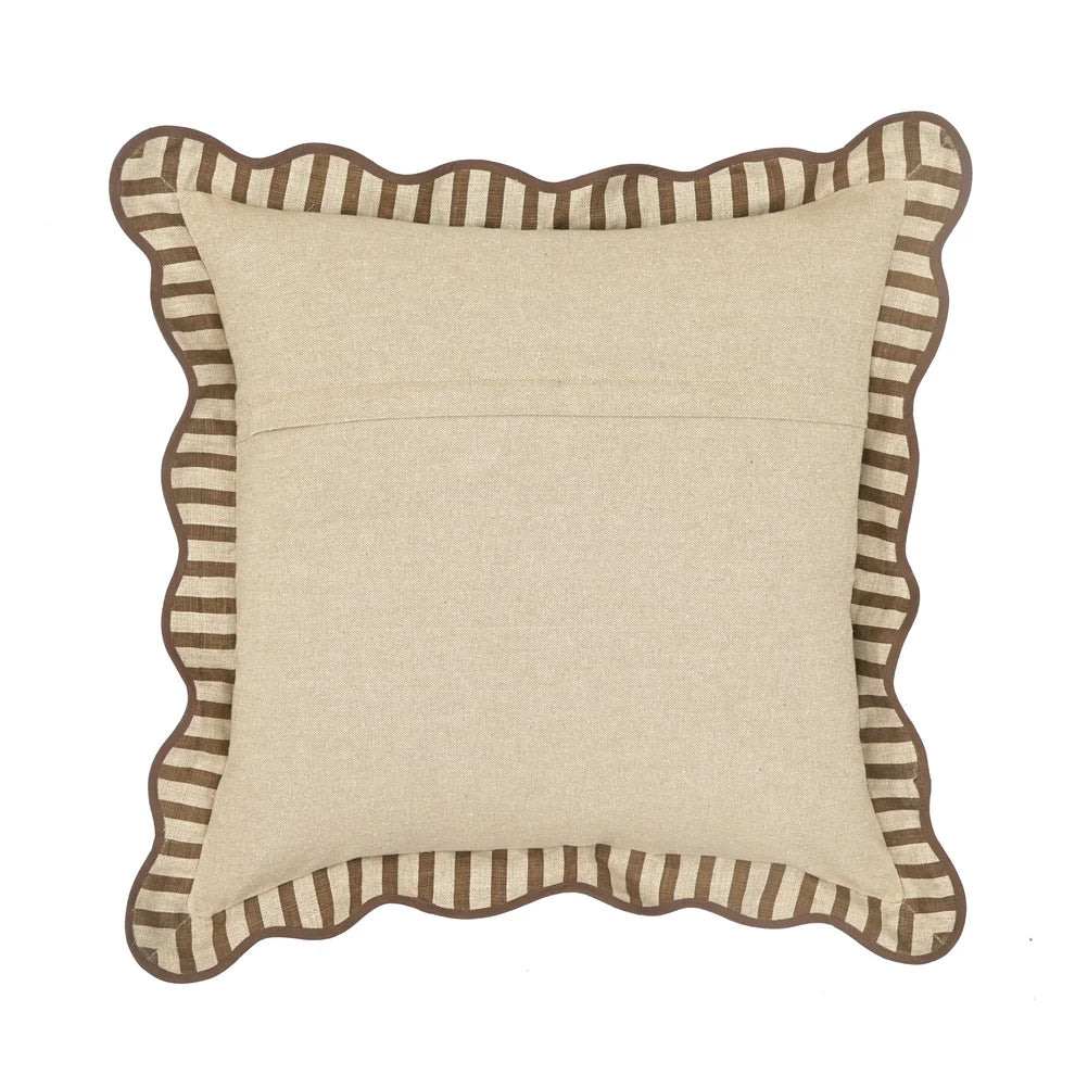 Striped Linen Throw Pillow