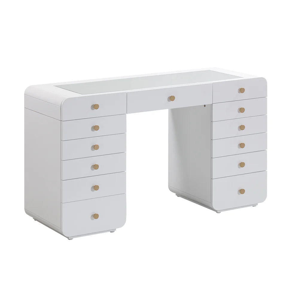 Hollywood Vanity Desk - White
