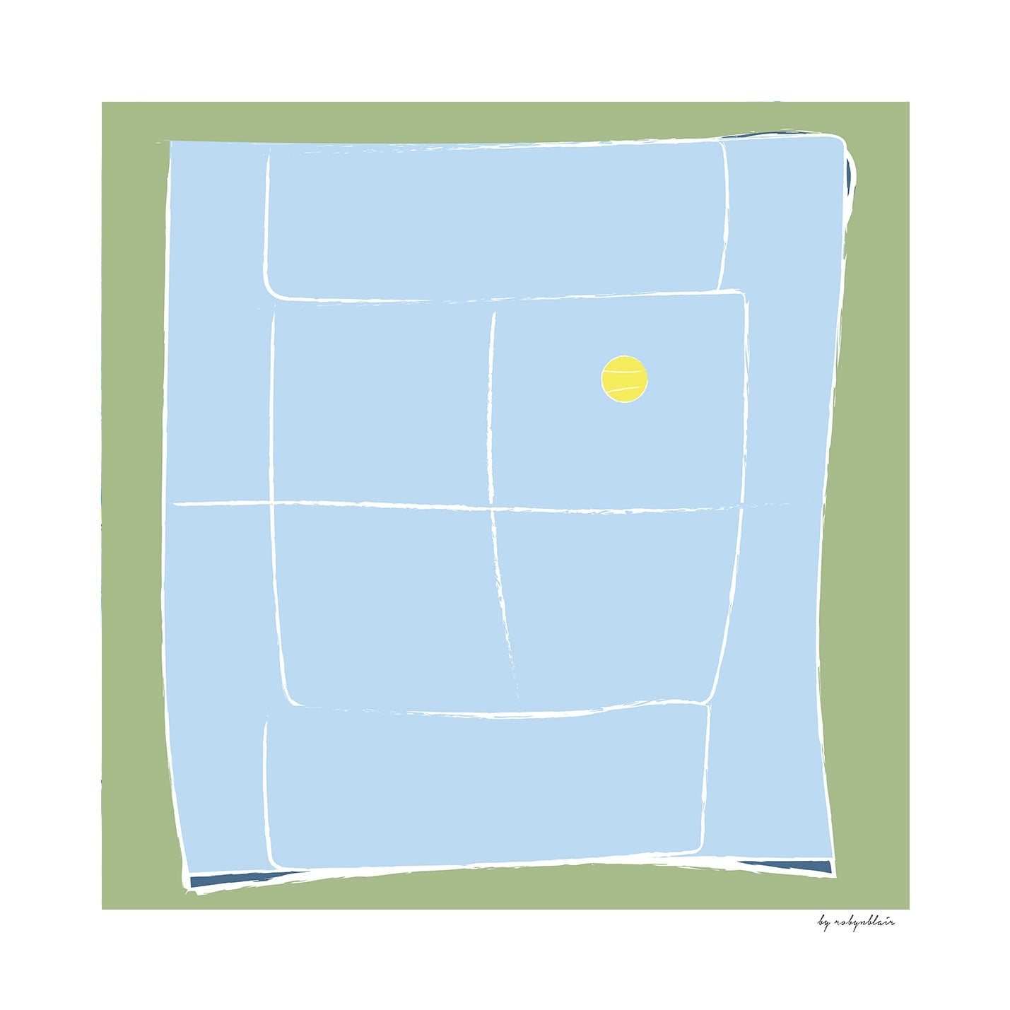 Tennis Court Fine Art Print