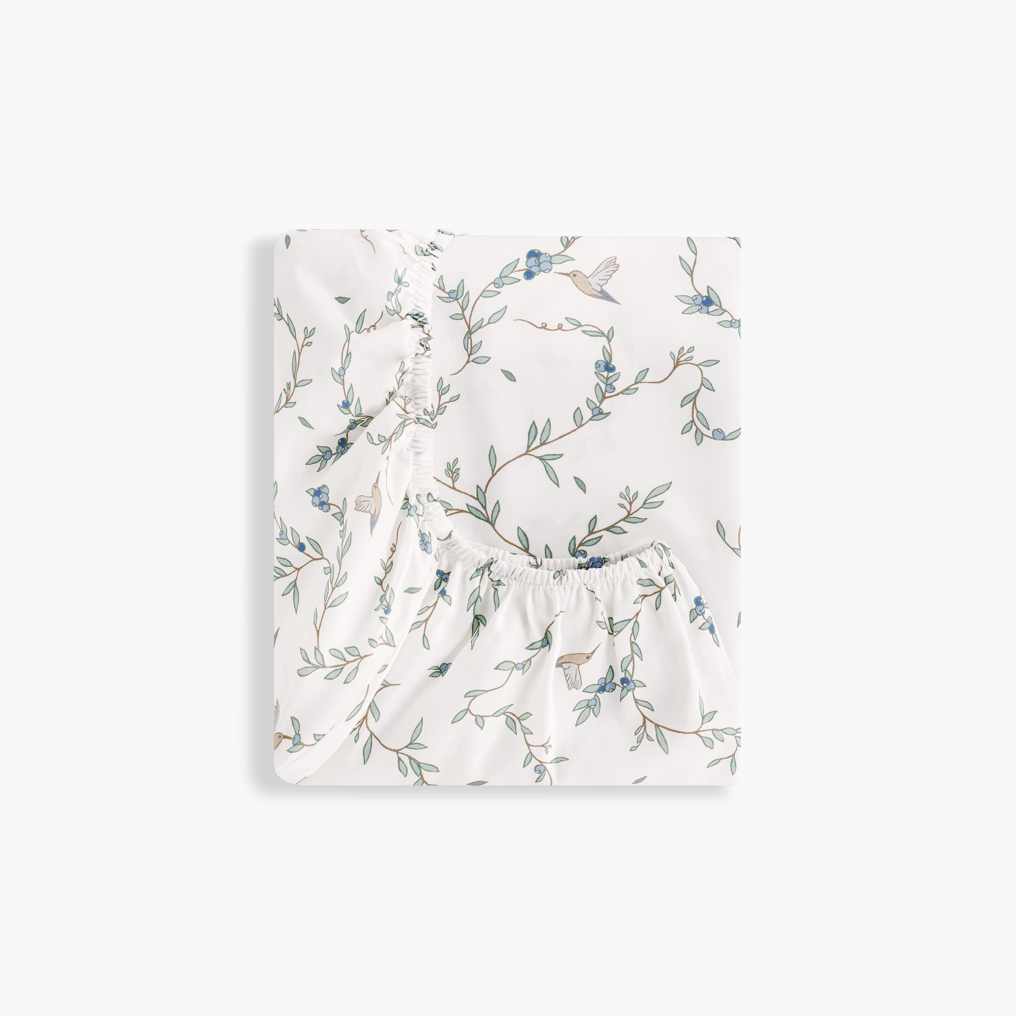 Secret Garden Crib Sheet - Ivory