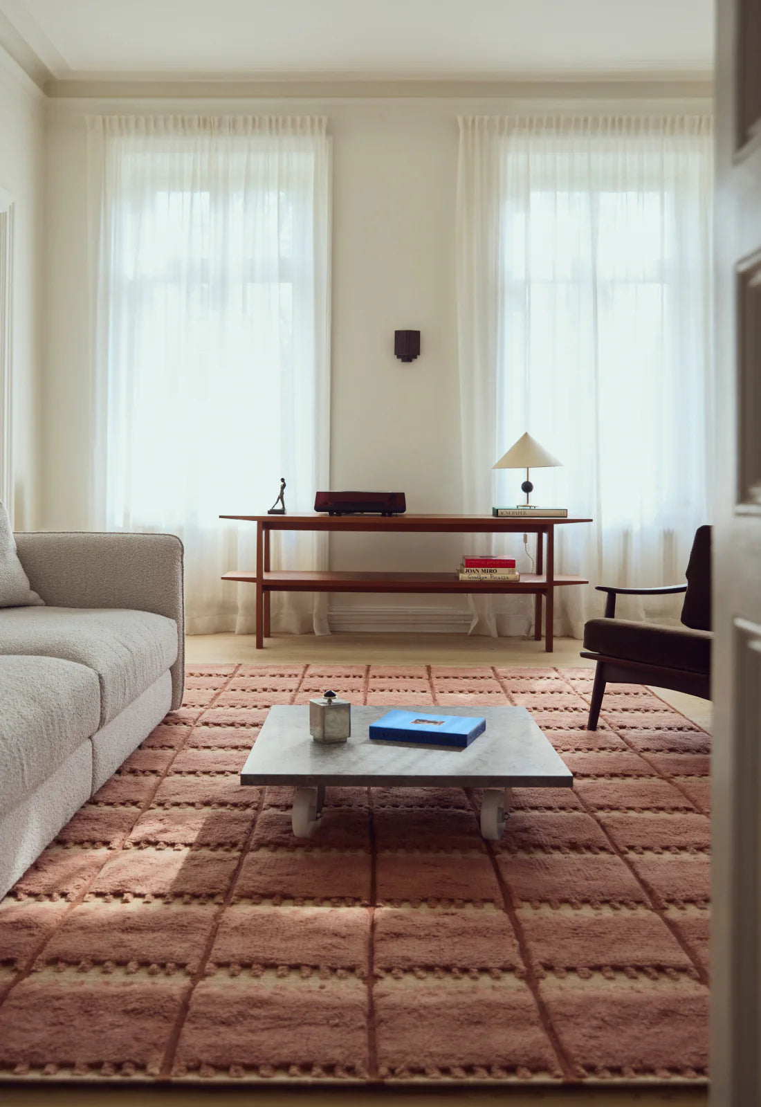 Lily Wool Rug - Rust