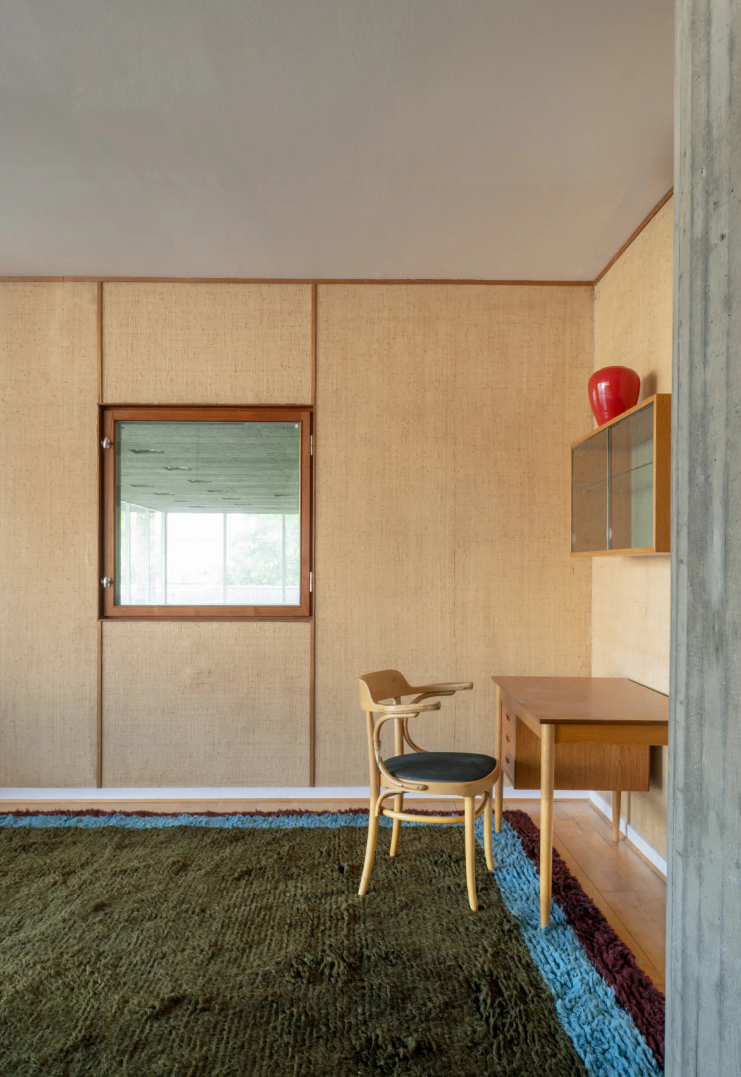 Shaggy Edge Wool Rug - Amber