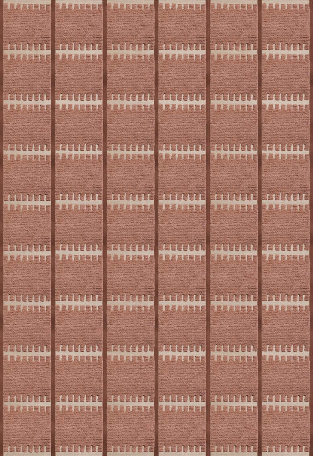 Lily Wool Rug - Rust