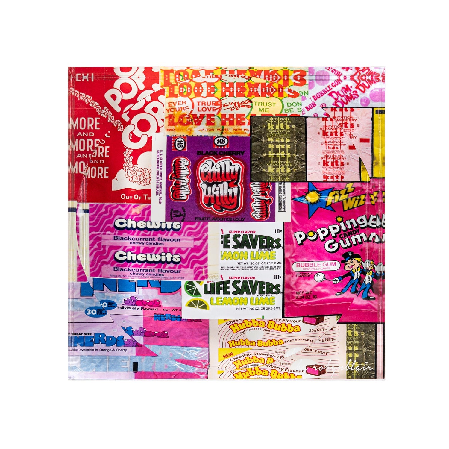 Candy Dish Retro Candy Wrappers