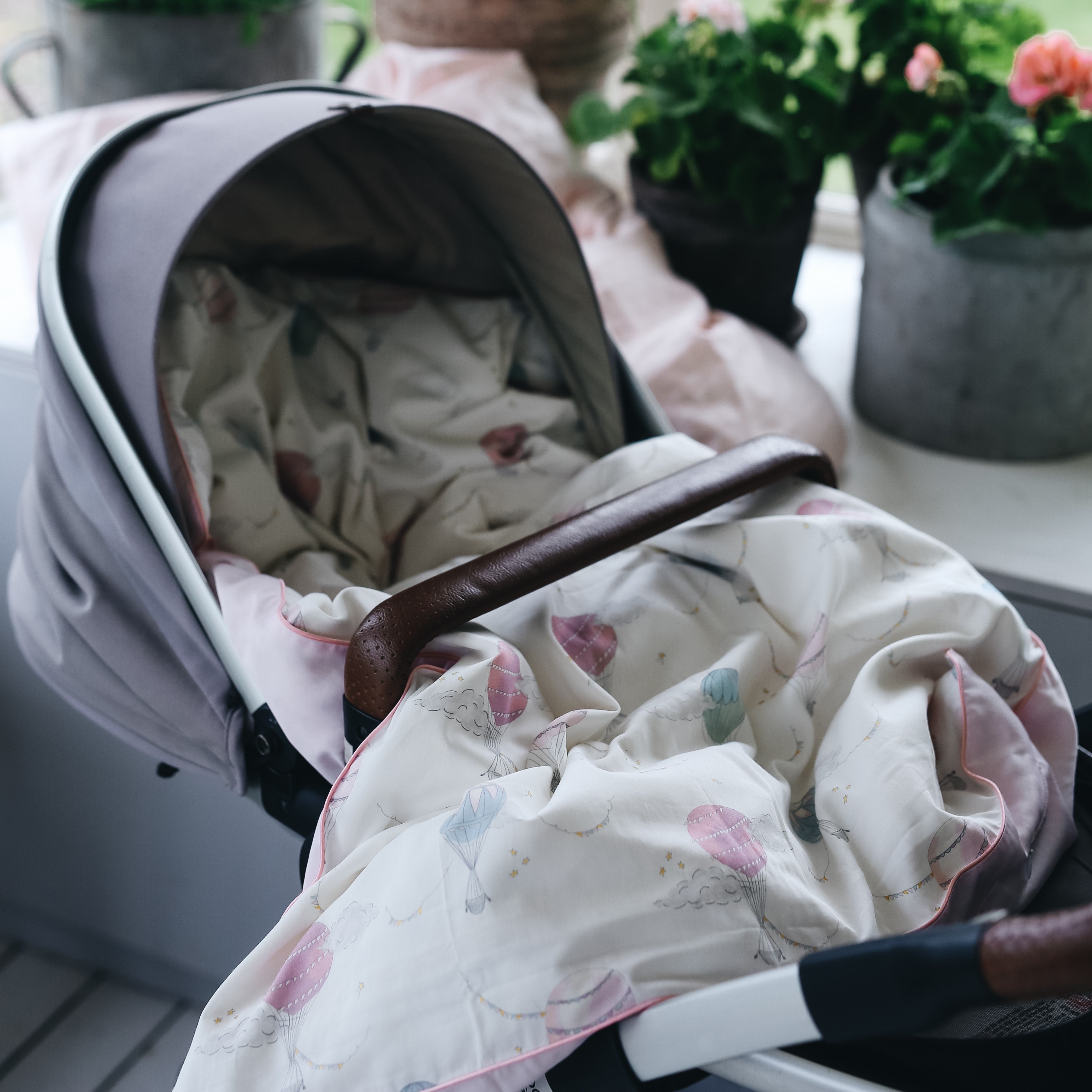 Touch The Sky Baby Duvet - Pink