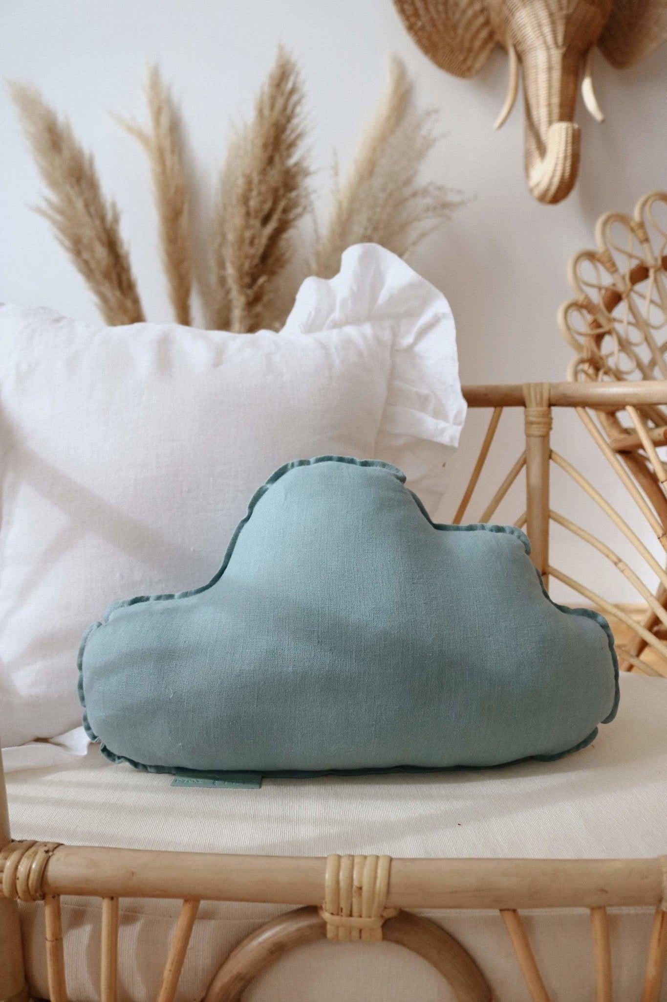 Linen Cloud Pillow - Blue