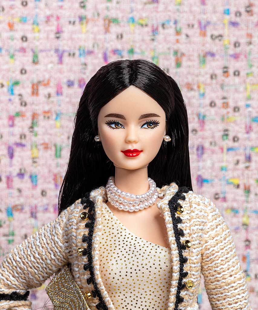 Golden Tweed Framed Barbie