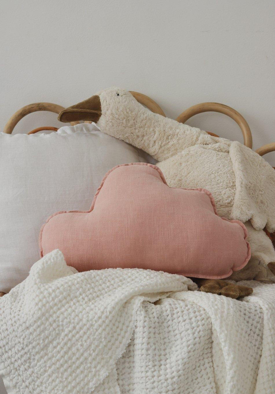 Linen Cloud Pillow - Pink