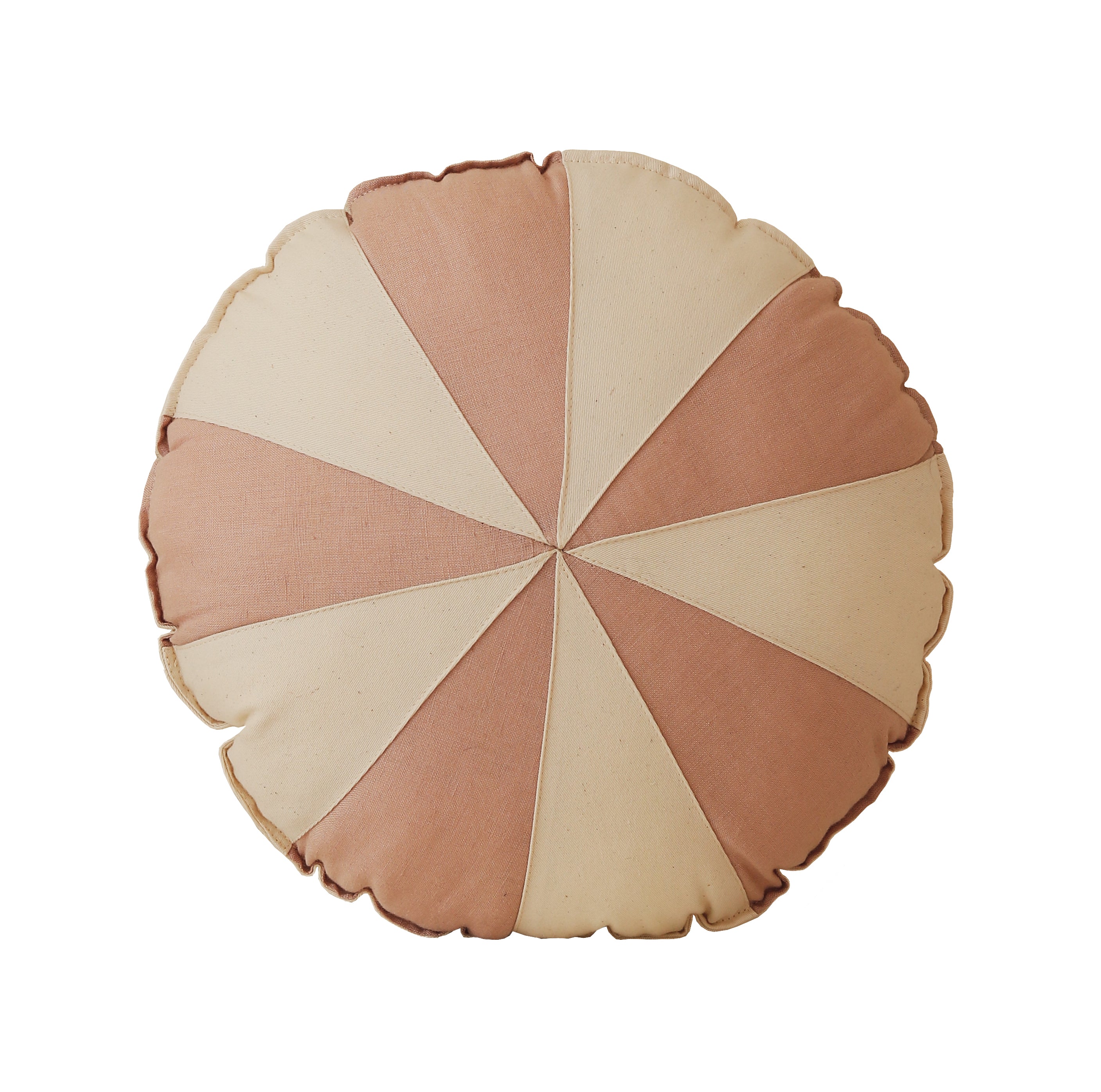Round Patchwork Pillow - Pink