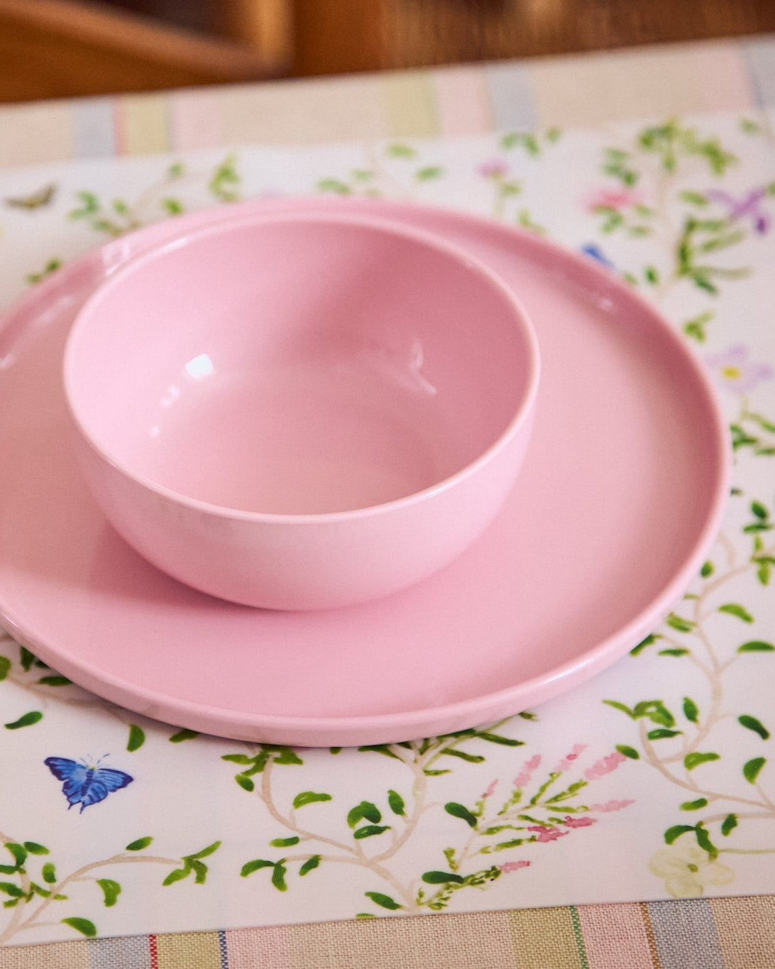 Kids Pink Plates - Set of 4