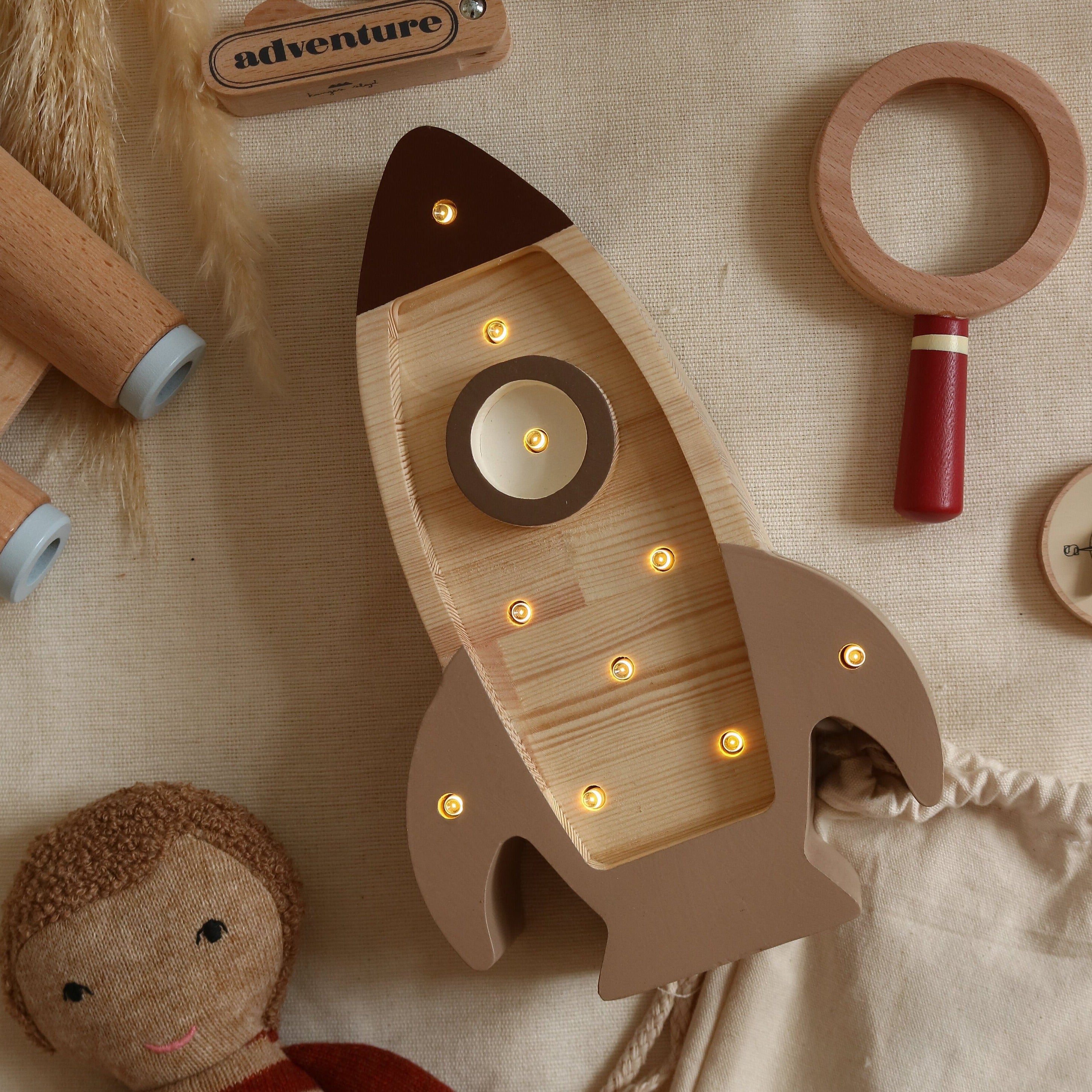 Mini Rocket Ship Nightlight