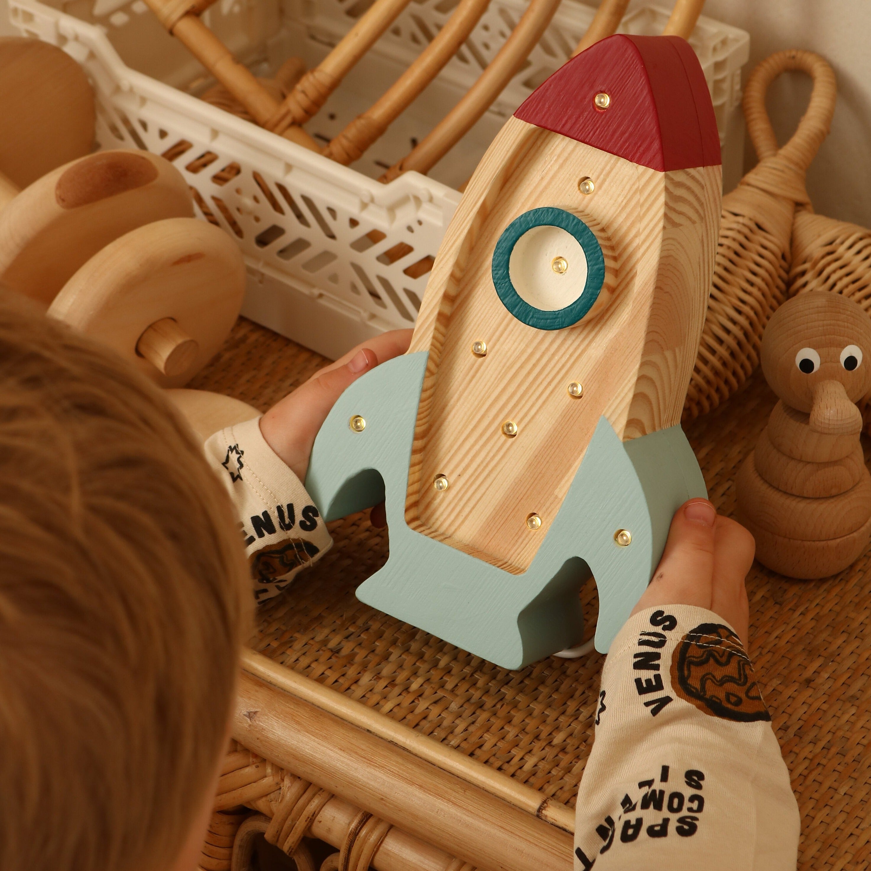Mini Rocket Ship Nightlight