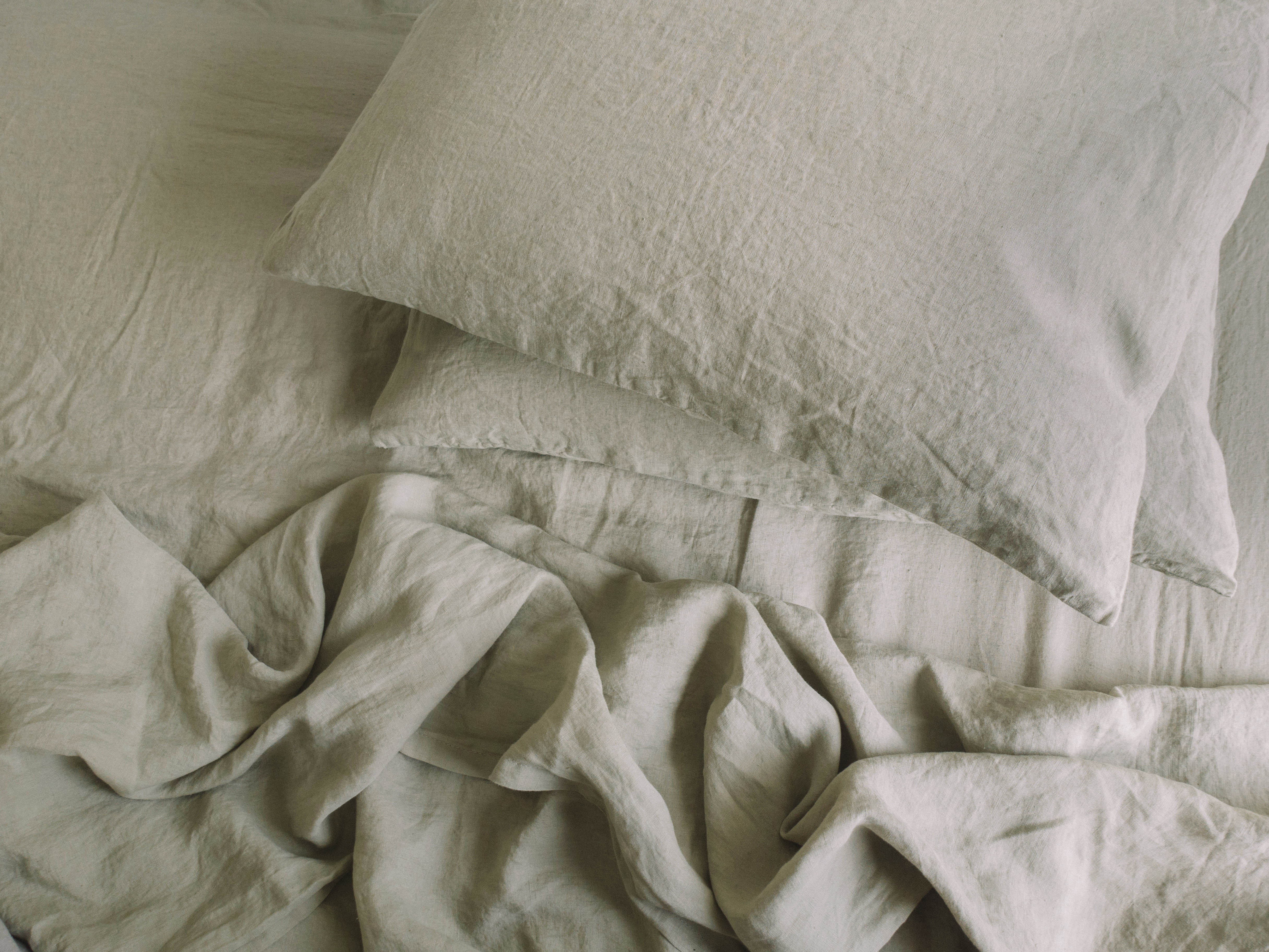 Linen Twin Sheet Set - Sage