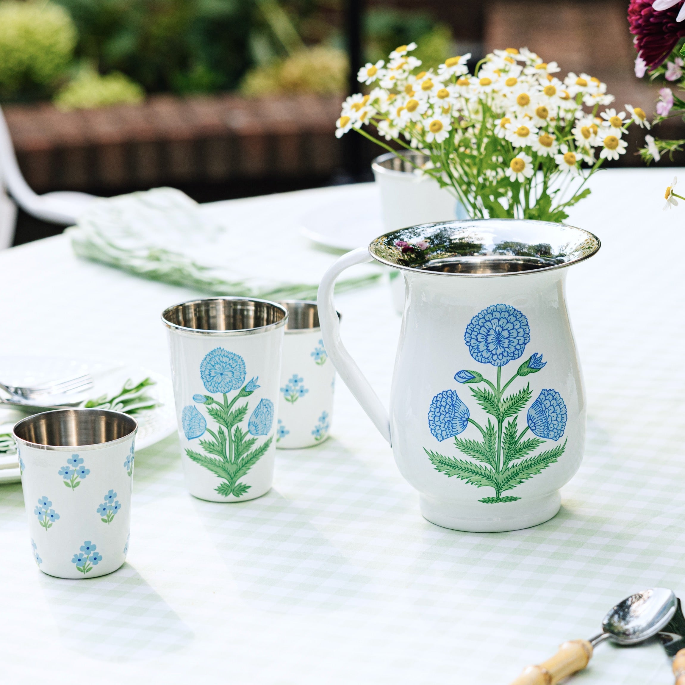 Poppy Enamelware Pitcher