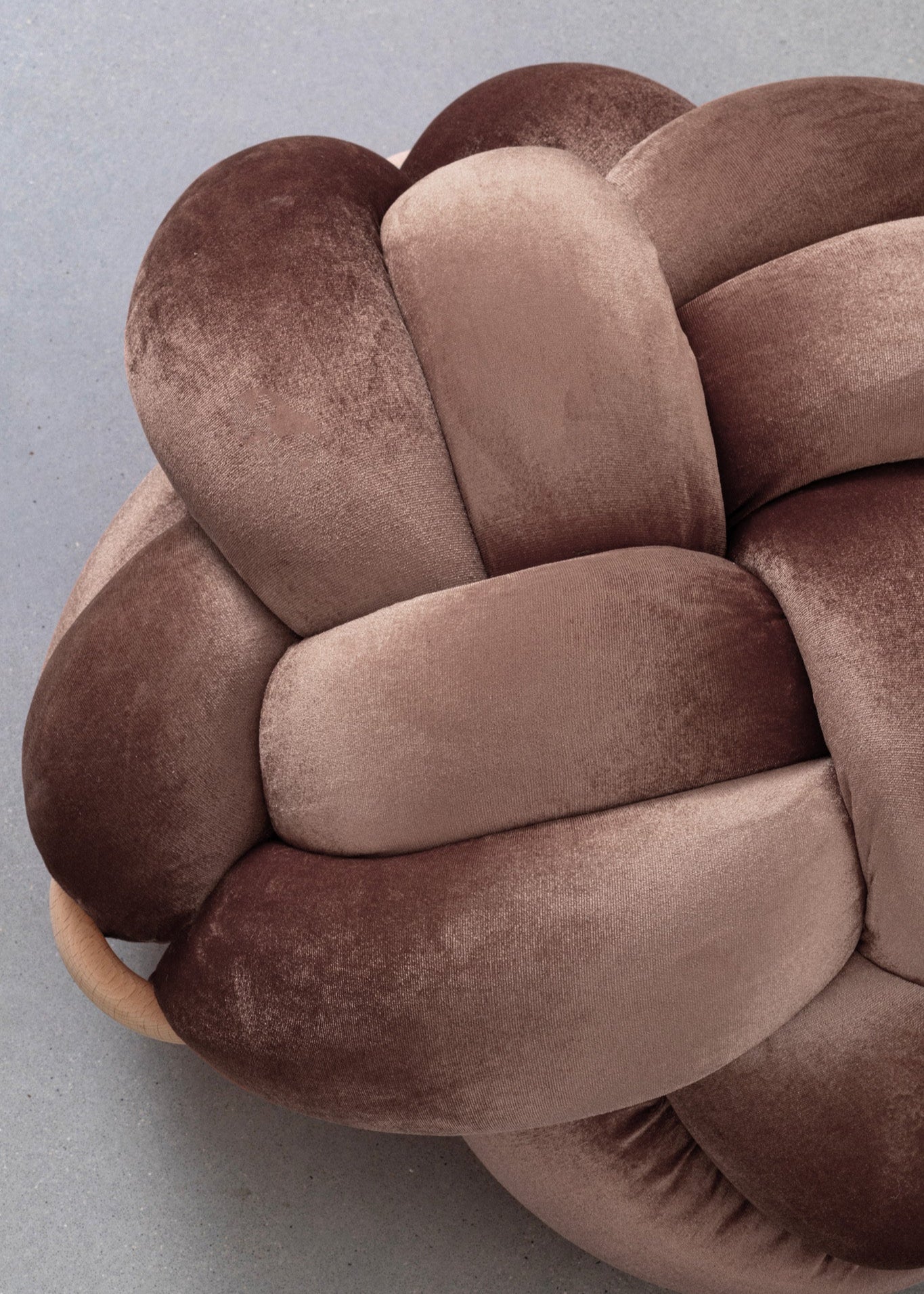 Knot Floor Cushion - Brown